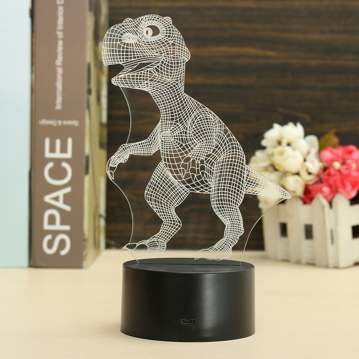 LZINA™ | Dinosaur Night light - 3D Dinosaur Light - T Rex Night Light