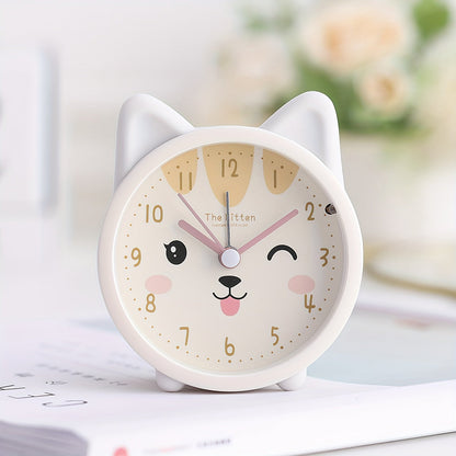 LZINA™ | Children's Alarm Clock with Night Light – Quiet, Rabbit Pattern & Compact Design