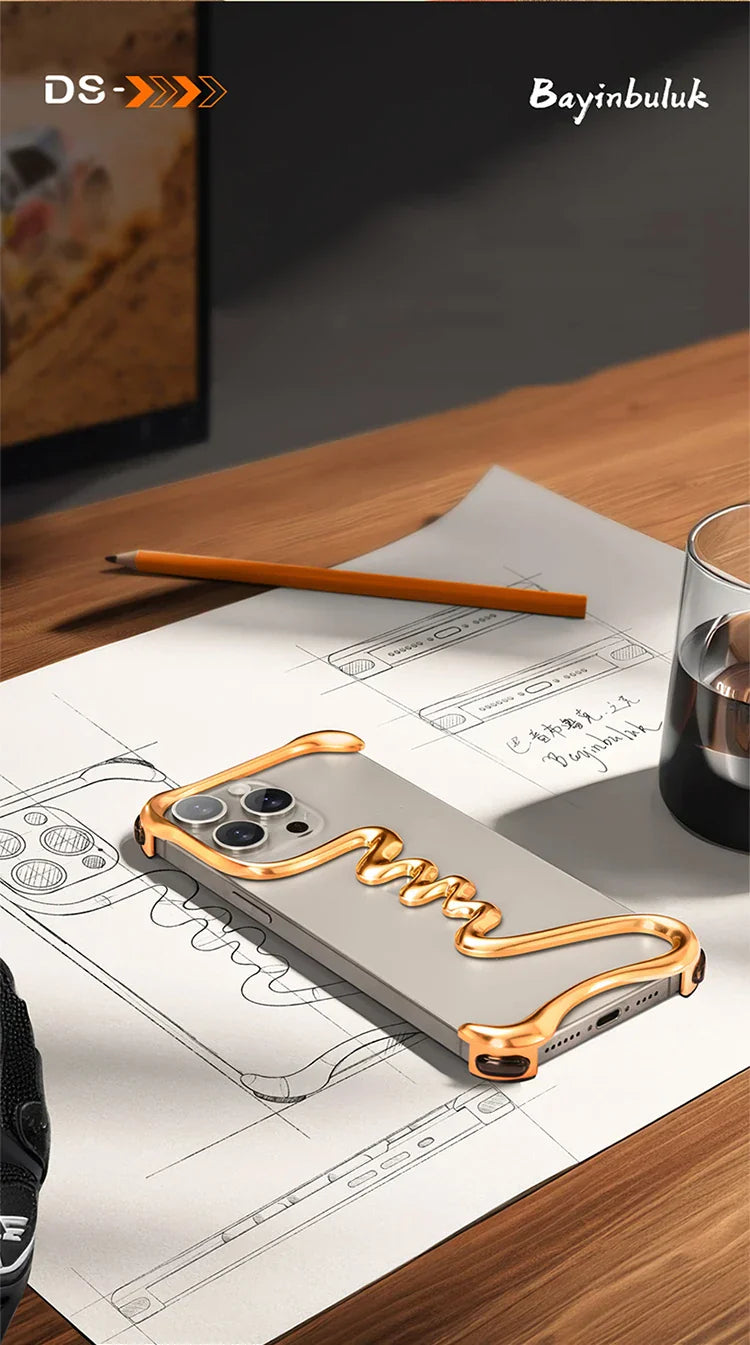 LZINA™ | Metal Alloy Frameless iPhone Case