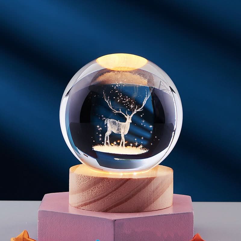 LZINA™ | Elegant 3D LED Night Light with Sparkling Star Effect