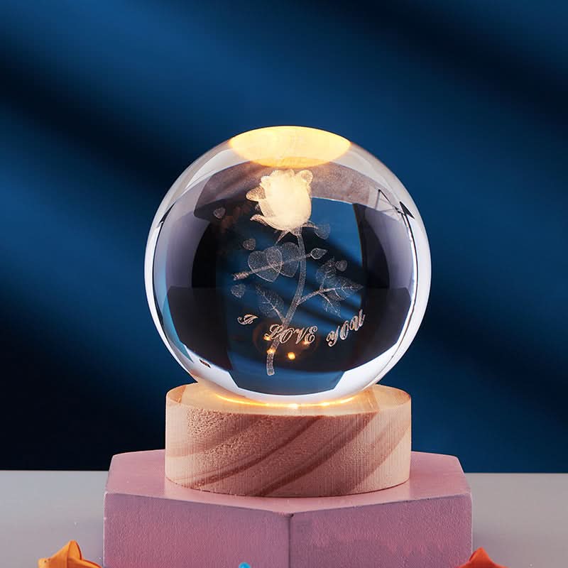 LZINA™ | Elegant 3D LED Night Light with Sparkling Star Effect
