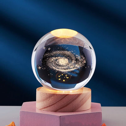 LZINA™ | Elegant 3D LED Night Light with Sparkling Star Effect