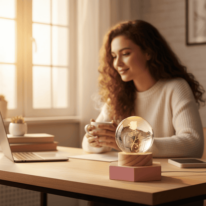 LZINA™ | Elegant 3D LED Night Light with Sparkling Star Effect
