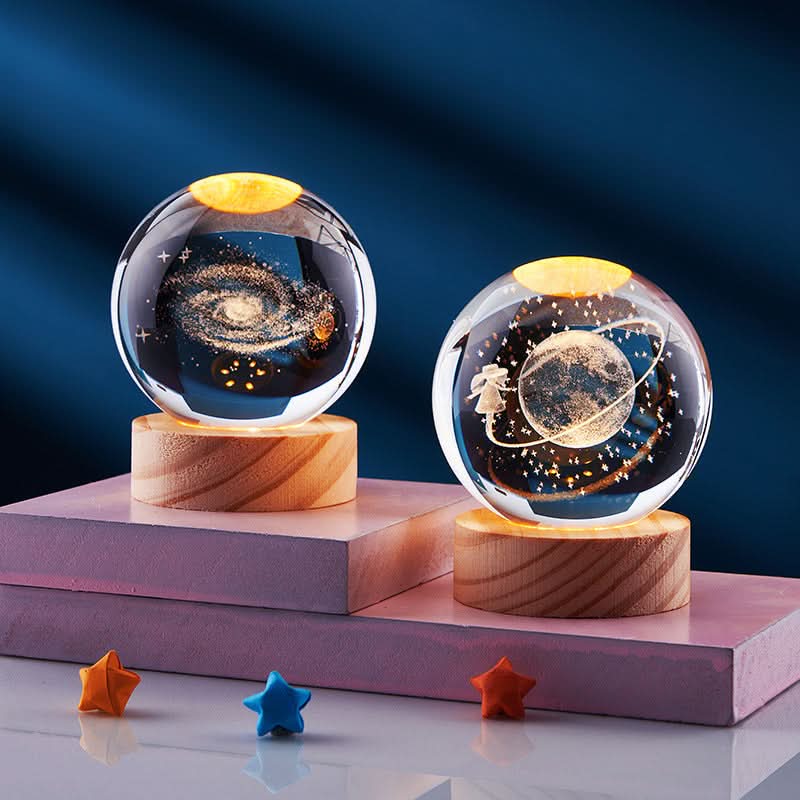 LZINA™ | Elegant 3D LED Night Light with Sparkling Star Effect