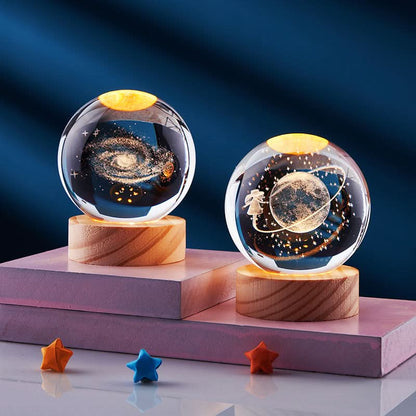 LZINA™ | Elegant 3D LED Night Light with Sparkling Star Effect