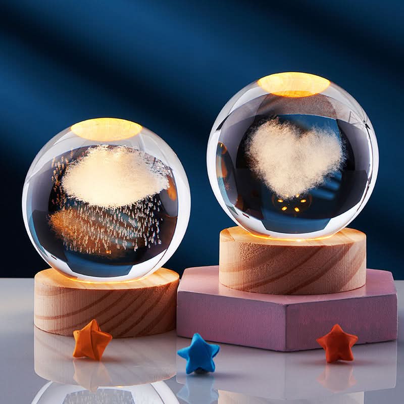 LZINA™ | Elegant 3D LED Night Light with Sparkling Star Effect
