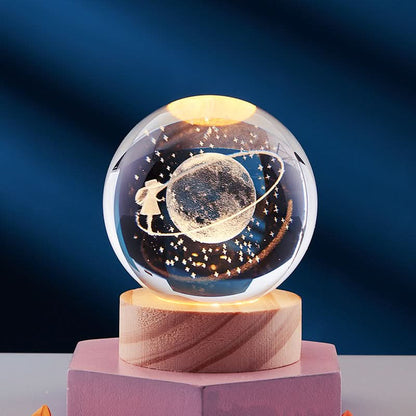 LZINA™ | Elegant 3D LED Night Light with Sparkling Star Effect