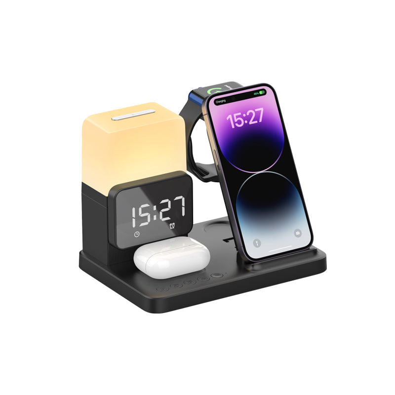 LZINA™ | Multi-Functional Night Light Clock Wireless Charger