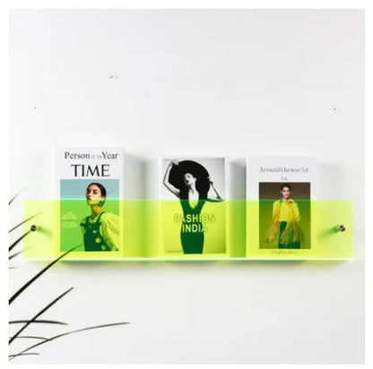 BowLift | ClearLine – Stylish Acrylic Wall Shelf for Magazines