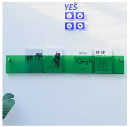 BowLift | ClearLine – Stylish Acrylic Wall Shelf for Magazines