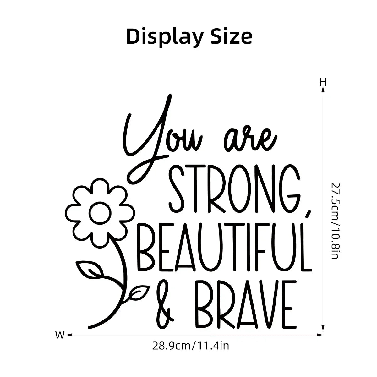 Daily Affirmation Quotes Mirror Stickers Removable Peel N Stick Vinyl Decals For Bathroom Bedroom Inspirational Home Decor Touches | Bowlift