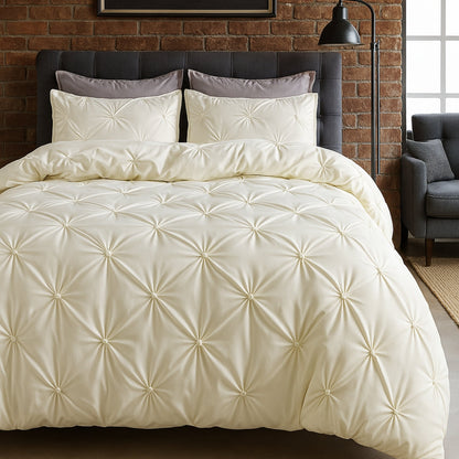 LZINA™ | Amore Luxury Pinch Pleat Duvet Cover Set