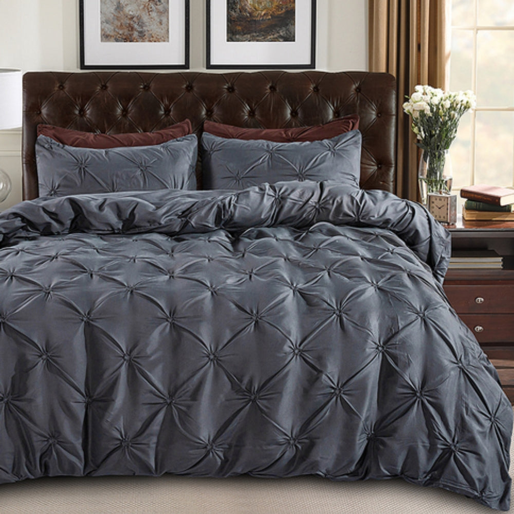 LZINA™ | Amore Luxury Pinch Pleat Duvet Cover Set