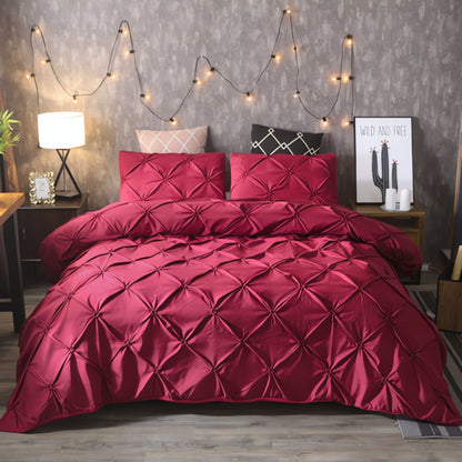 LZINA™ | Amore Luxury Pinch Pleat Duvet Cover Set
