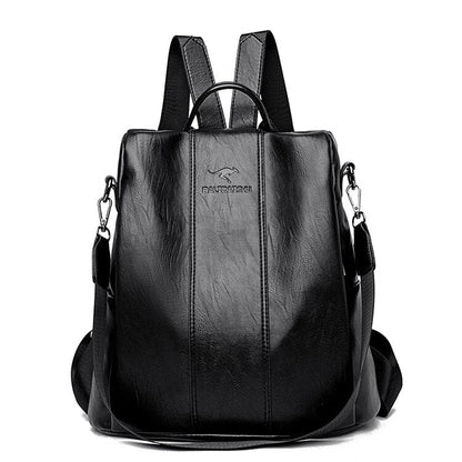 BowLift | Theft-Proof Leather Backpack for Women in Vintage Style