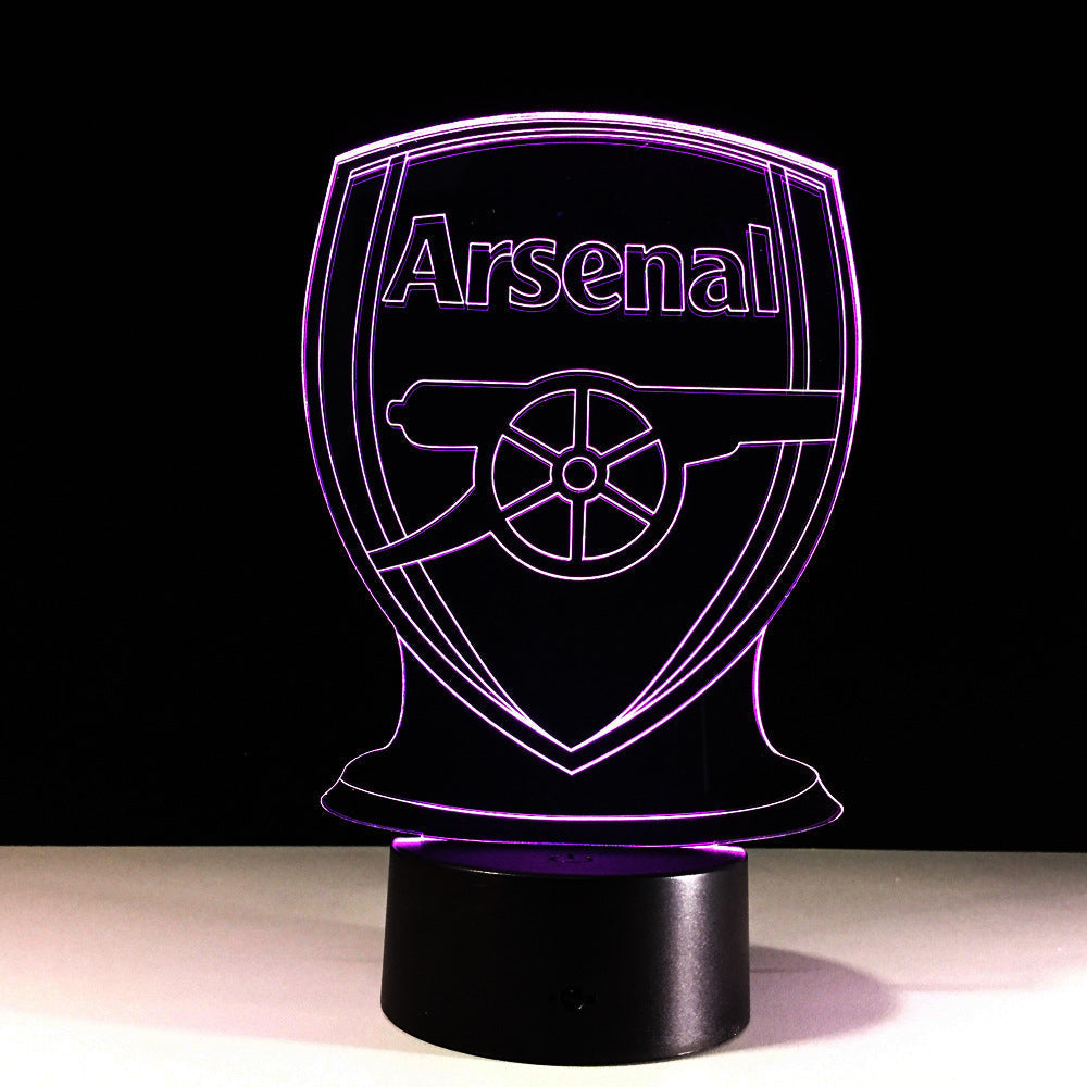 BowLift Arsenal Football Club 3D Optical Illusion Lamp – Eye-Catching Night Light