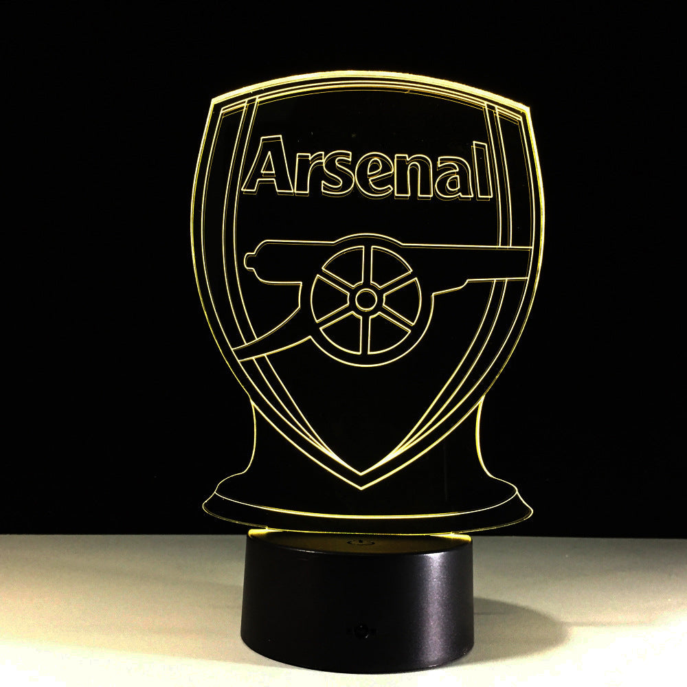 BowLift Arsenal Football Club 3D Optical Illusion Lamp – Eye-Catching Night Light