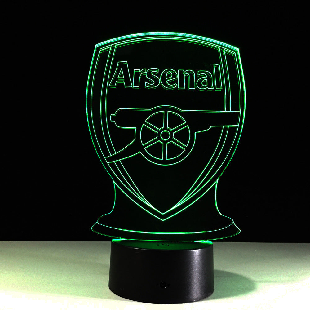 BowLift Arsenal Football Club 3D Optical Illusion Lamp – Eye-Catching Night Light