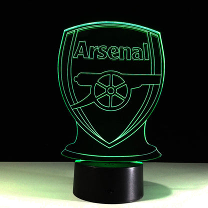 BowLift Arsenal Football Club 3D Optical Illusion Lamp – Eye-Catching Night Light
