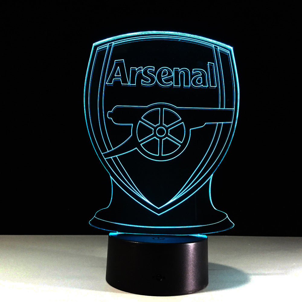 BowLift Arsenal Football Club 3D Optical Illusion Lamp – Eye-Catching Night Light