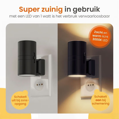 LZINA™ | Dimmable LED night light with day/night sensor for pleasant room lighting