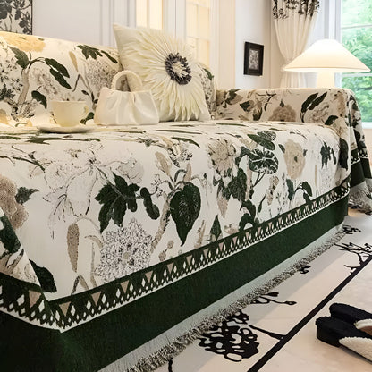 BowLift | Autumn Vines Jacquard Sofa Cover