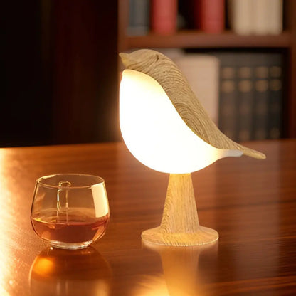 BowLift Bird Lamp Lumina — Touch-Control Ambient Night Light with Aromatherapy Diffuser