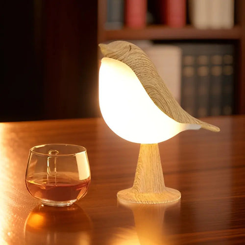 BowLift Bird Lamp Lumina — Touch-Control Ambient Night Light with Aromatherapy Diffuser