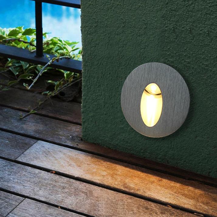 BowLift Modern Art Deco LED Wall Light - Waterproof Aluminum, Round-Square Design for Hallways