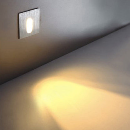BowLift Modern Art Deco LED Wall Light - Waterproof Aluminum, Round-Square Design for Hallways