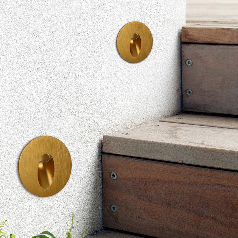 BowLift Modern Art Deco LED Wall Light - Waterproof Aluminum, Round-Square Design for Hallways
