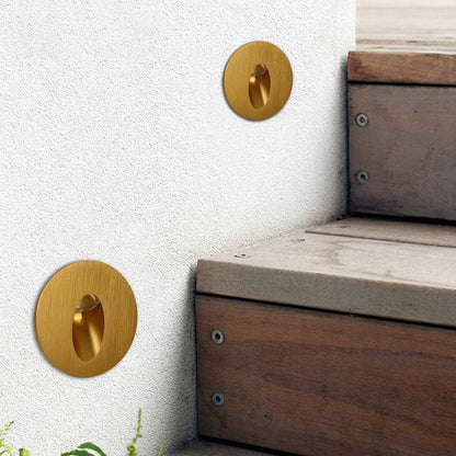 BowLift Modern Art Deco LED Wall Light - Waterproof Aluminum, Round-Square Design for Hallways