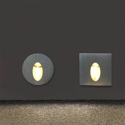 BowLift Modern Art Deco LED Wall Light - Waterproof Aluminum, Round-Square Design for Hallways