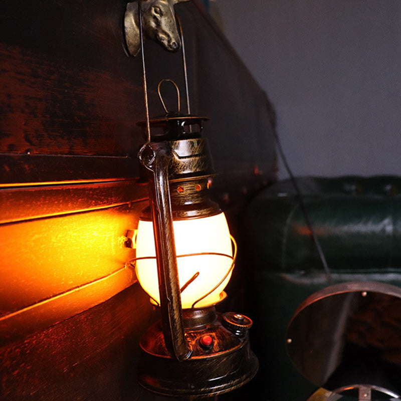 BowLift Traditional Vintage Round Horse Lamp – Iron & Acrylic LED Table Lamp for the Living Room
