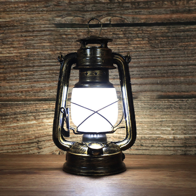 BowLift Traditional Vintage Round Horse Lamp – Iron & Acrylic LED Table Lamp for the Living Room
