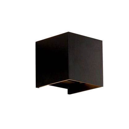 BowLift Modern Minimalist Waterproof Cube Up/Down Aluminum & Glass Induction LED Wall Light – Bedroom Lamp