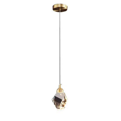 BowLift | Luxury Diamond Cube Crystal Iron LED Pendant Light For Bedroom