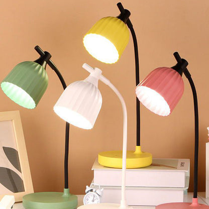 BowLift Modern Minimalist Round Folded ABS LED Table Lamp for Living Room — Sleek, Energy-Efficient Lighting