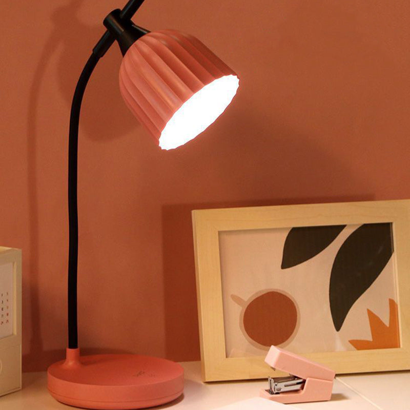 BowLift Modern Minimalist Round Folded ABS LED Table Lamp for Living Room — Sleek, Energy-Efficient Lighting