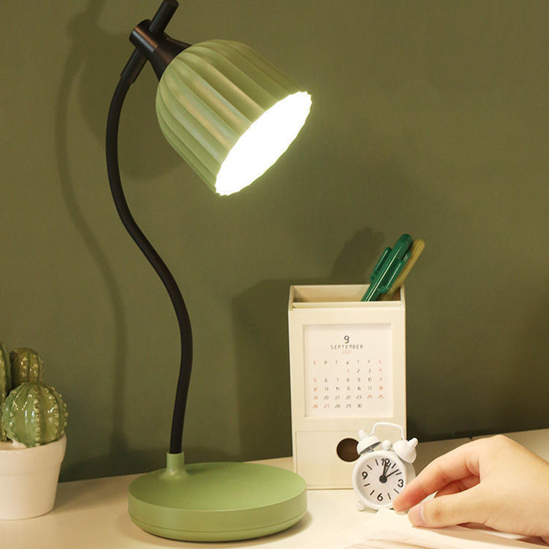 BowLift Modern Minimalist Round Folded ABS LED Table Lamp for Living Room — Sleek, Energy-Efficient Lighting