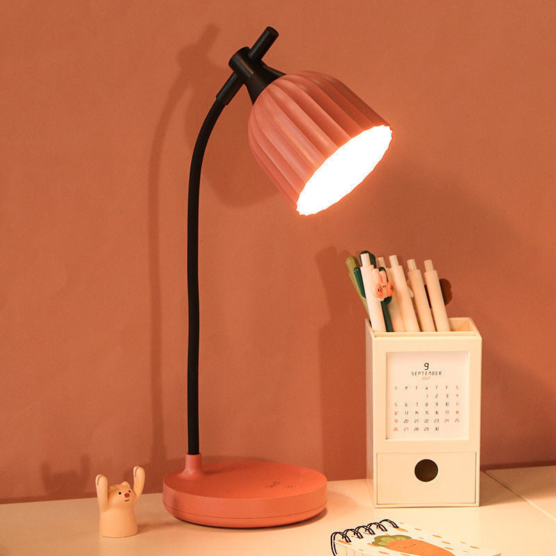 BowLift Modern Minimalist Round Folded ABS LED Table Lamp for Living Room — Sleek, Energy-Efficient Lighting