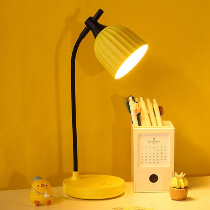 BowLift Modern Minimalist Round Folded ABS LED Table Lamp for Living Room — Sleek, Energy-Efficient Lighting