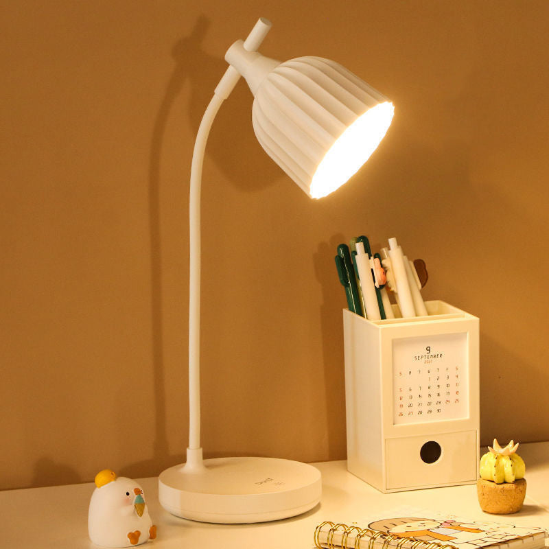 BowLift Modern Minimalist Round Folded ABS LED Table Lamp for Living Room — Sleek, Energy-Efficient Lighting