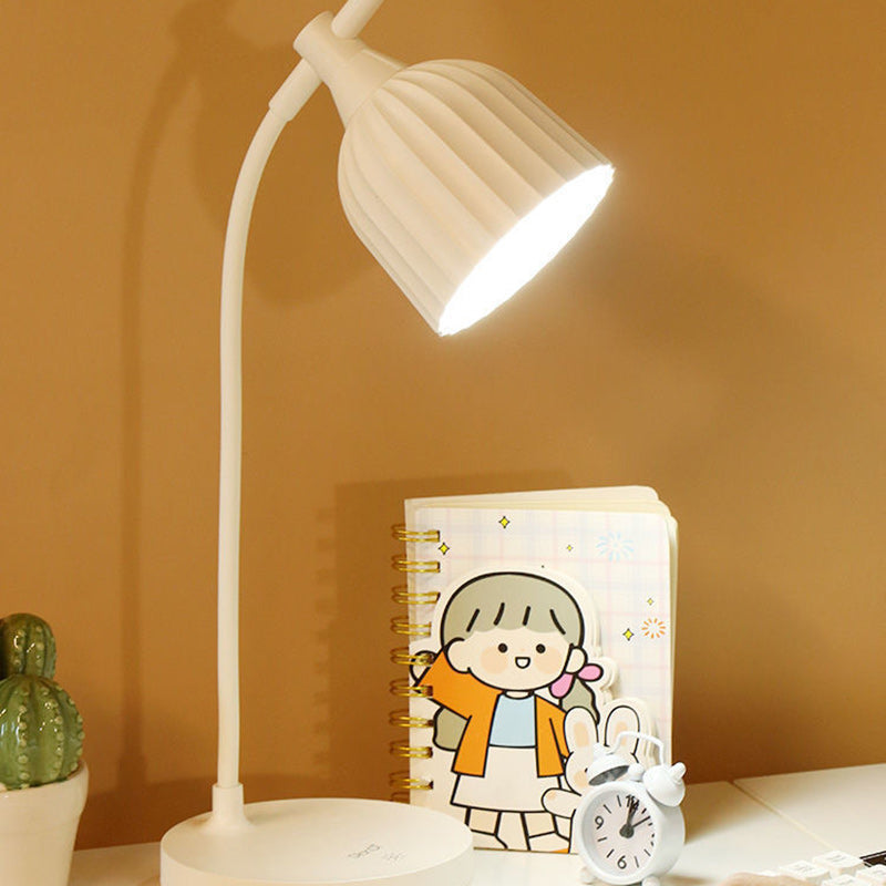 BowLift Modern Minimalist Round Folded ABS LED Table Lamp for Living Room — Sleek, Energy-Efficient Lighting