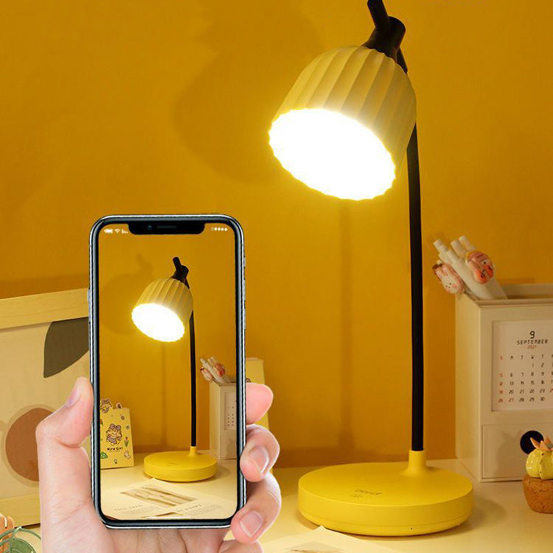 BowLift Modern Minimalist Round Folded ABS LED Table Lamp for Living Room — Sleek, Energy-Efficient Lighting