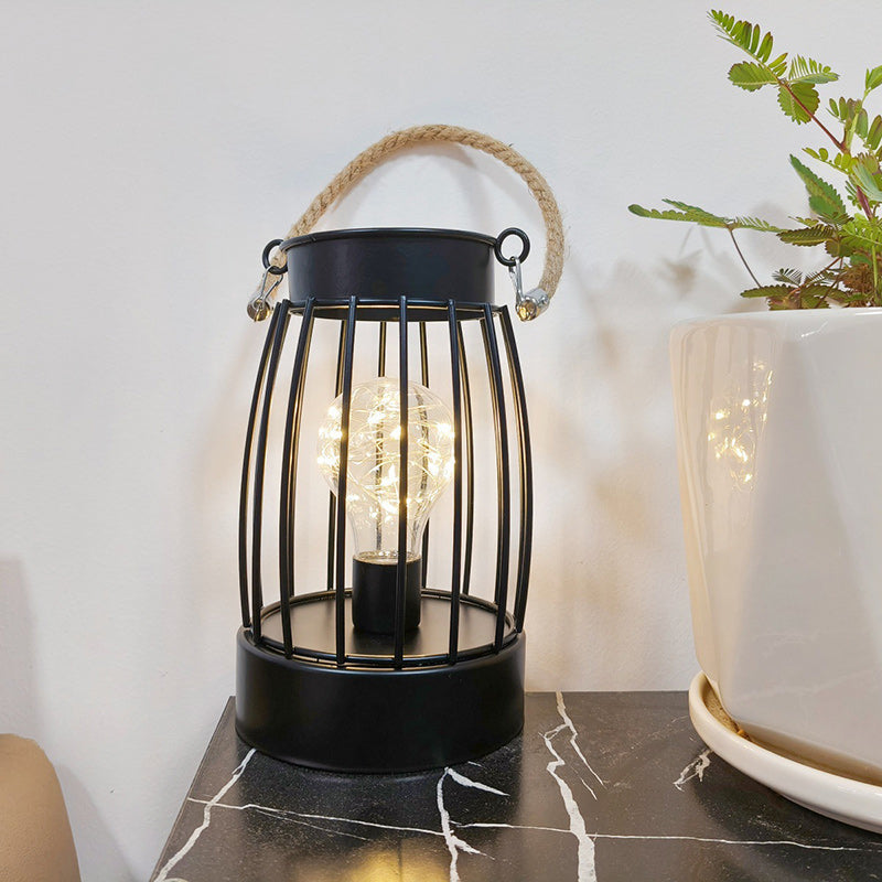 BowLift Modern Minimalist LED Table Lamp with Iron Frame — Vertical Striped Pattern, Square & Round Design for Living Room