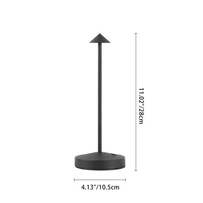 BowLift Modern Minimalist LED Table Lamp — Triangular, Cone & Round Forms in Acrylic Cylinder and Iron for Living Room