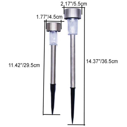 LZINA™ | Modern simplicity solar waterproof stainless steel cylinder LED landscape lighting outdoor light for the garden