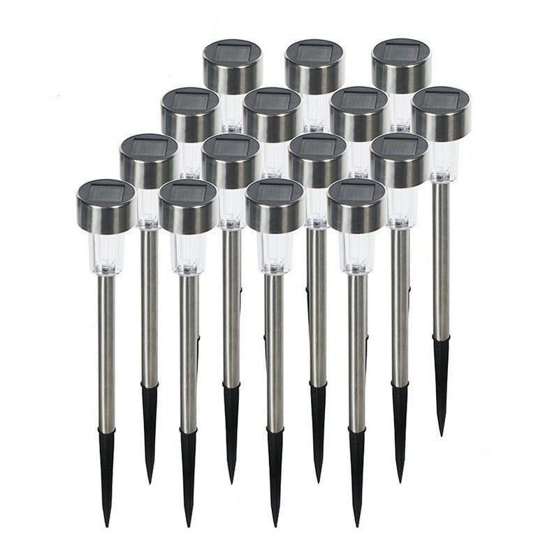 LZINA™ | Modern simplicity solar waterproof stainless steel cylinder LED landscape lighting outdoor light for the garden