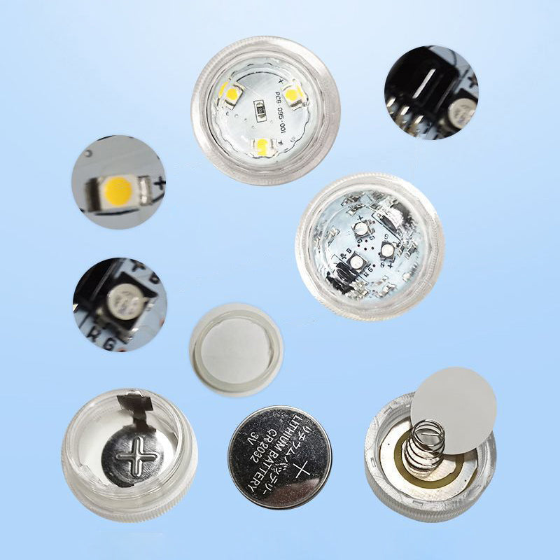 LZINA™ | Modern simplicity waterproof battery PS round underwater LED landscape lighting outdoor light for outdoor patio